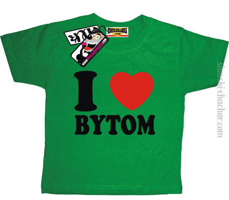 I love Bytom - koszulka dziecięca z nadrukiem 