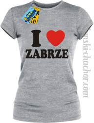 I love Zabrze koszulka damska - ash