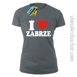 I love Zabrze koszulka damska - grey