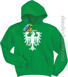 Górny ślunsk bluzy dziecięce z nadrukiem-light green