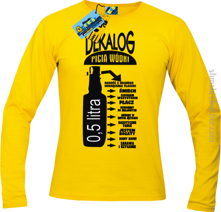 Dekalog picia wódki - longsleeve z nadrukiem Nr SLCH00044ML