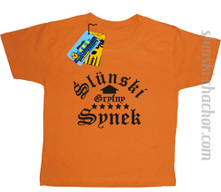 Slunski gryfny synek koszulka chłopięca z nadrukiem-orange