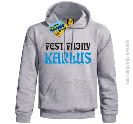Fest Fajny Karlus - bluza męska z kapturem