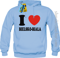 I love Bielsko-Biała bluza męska z nadrukiem - sky blue