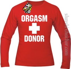  Orgasm Donor - Longsleeve męski red