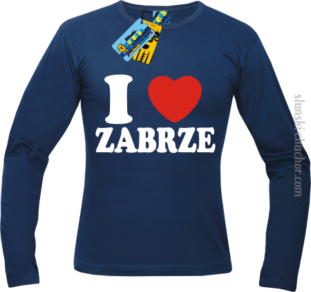 I love Zabrze - lognsleeve z nadrukiem Nr SLCH00051ML