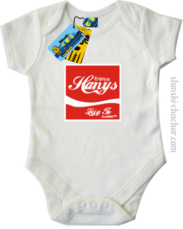 Enjoy hanys body dziecięce z nadrukiem-white