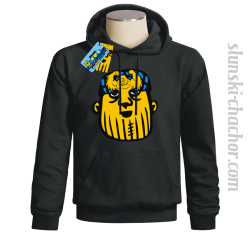Slunski chachor face bluza męska z nadrukiem- black