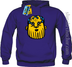 Slunski chachor face bluza męska z nadrukiem- purple
