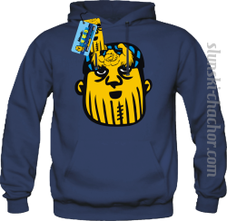 Slunski chachor face bluza męska z nadrukiem- navy blue