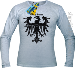 górny ślunsk longsleeve z nadrukiem - ash