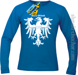 górny ślunsk longsleeve z nadrukiem - blue