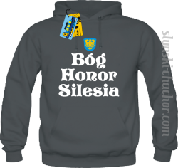 Bóg Honor Silesia - bluza męska - grafitowy