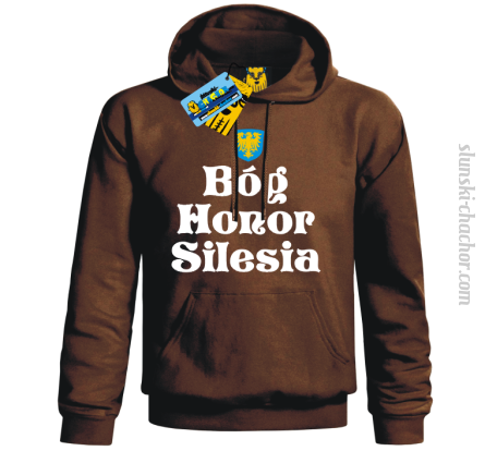 Bóg Honor Silesia - bluza męska - brązowy
