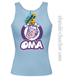 Gryfno oma top damski z nadrukiem - sky blue