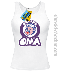 Gryfno oma top damski z nadrukiem - white