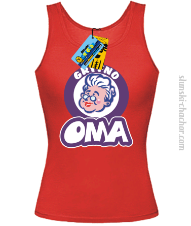 Gryfno oma top damski z nadrukiem - red