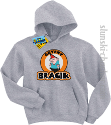 Gryfny bracik bluza dziecięca z nadrukiem - ash