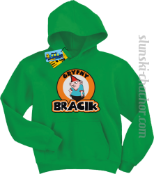 Gryfny bracik bluza dziecięca z nadrukiem - green