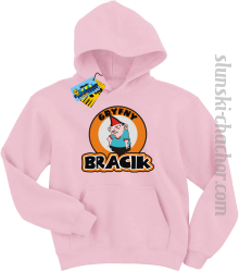 Gryfny bracik bluza dziecięca z nadrukiem - pink