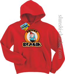 Gryfny bracik bluza dziecięca z nadrukiem - red