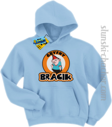 Gryfny bracik bluza dziecięca z nadrukiem - sky blue