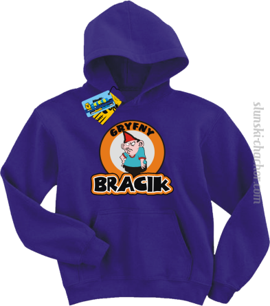 Gryfny bracik bluza dziecięca z nadrukiem - purple
