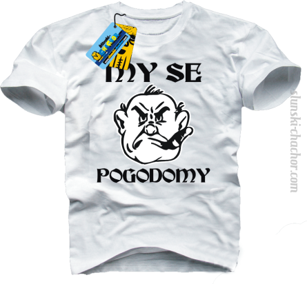 My se pogodomy koszulka męska z nadrukiem - white