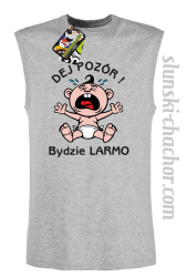 Dej Pozór Bydzie Larmo - Bezrękawnik męski melanż 