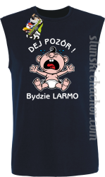 Dej Pozór Bydzie Larmo - Bezrękawnik męski granat