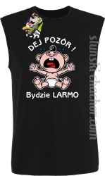 Dej Pozór Bydzie Larmo - Bezrękawnik męski czarny 