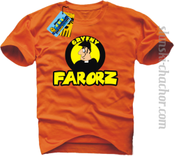 Gryfny farorz koszulka męska z nadrukiem - orange
