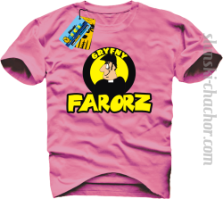 Gryfny farorz koszulka męska z nadrukiem - pink