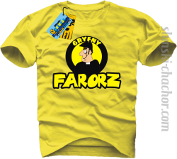 Gryfny farorz koszulka męska z nadrukiem - yellow