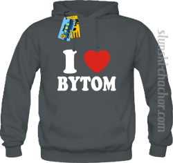 I love Bytom bluza męska z nadrukiem - grey