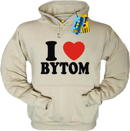 I love Bytom - bluza męska z nadrukiem 