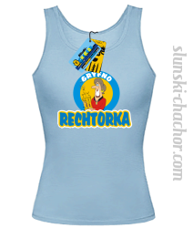 Gryfno rechtorka top damski z nadrukiem - sky blue