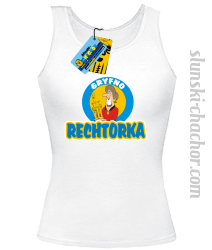 Gryfno rechtorka top damski z nadrukiem - white
