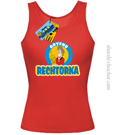Gryfno rechtorka top damski z nadrukiem - red