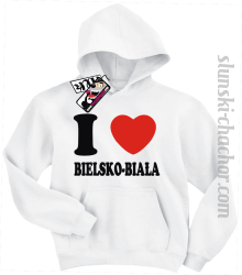 I love Bielsko-Biała bluza dziecięca z nadrukiem - white