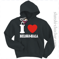 I love Bielsko-Biała bluza dziecięca z nadrukiem - black