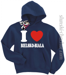 I love Bielsko-Biała bluza dziecięca z nadrukiem - navy blue