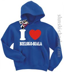 I love Bielsko-Biała bluza dziecięca z nadrukiem - blue