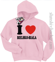 I love Bielsko-Biała bluza dziecięca z nadrukiem - pink