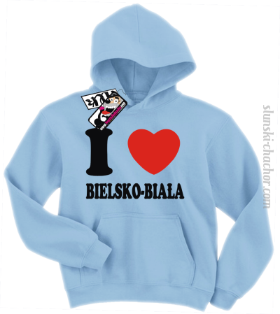 I love Bielsko-Biała - bluza dziecięca z nadrukiem 