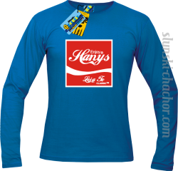 Enjoy hanys longsleeve z nadrukiem-blue