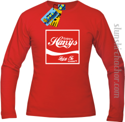 Enjoy hanys longsleeve z nadrukiem-red