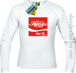 Enjoy hanys longsleeve z nadrukiem-white