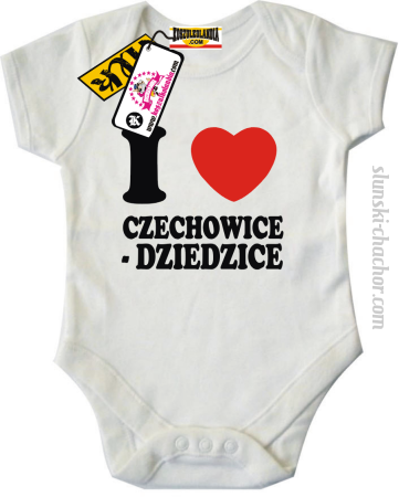 I love Czechowice - Dziedzice - body dziecięce z nadrukiem 