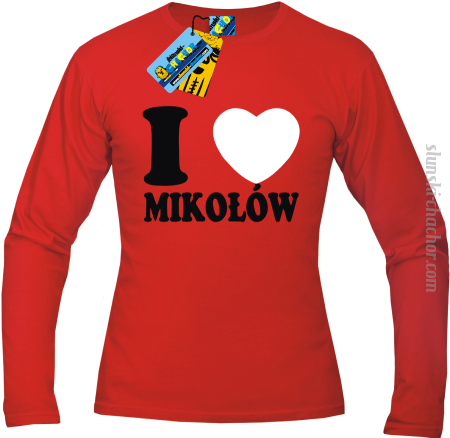 I love Mikołów - longsleeve męski z nadrukiem 